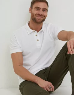 Men FatFace T-Shirts|Organic Cotton Pique Polo