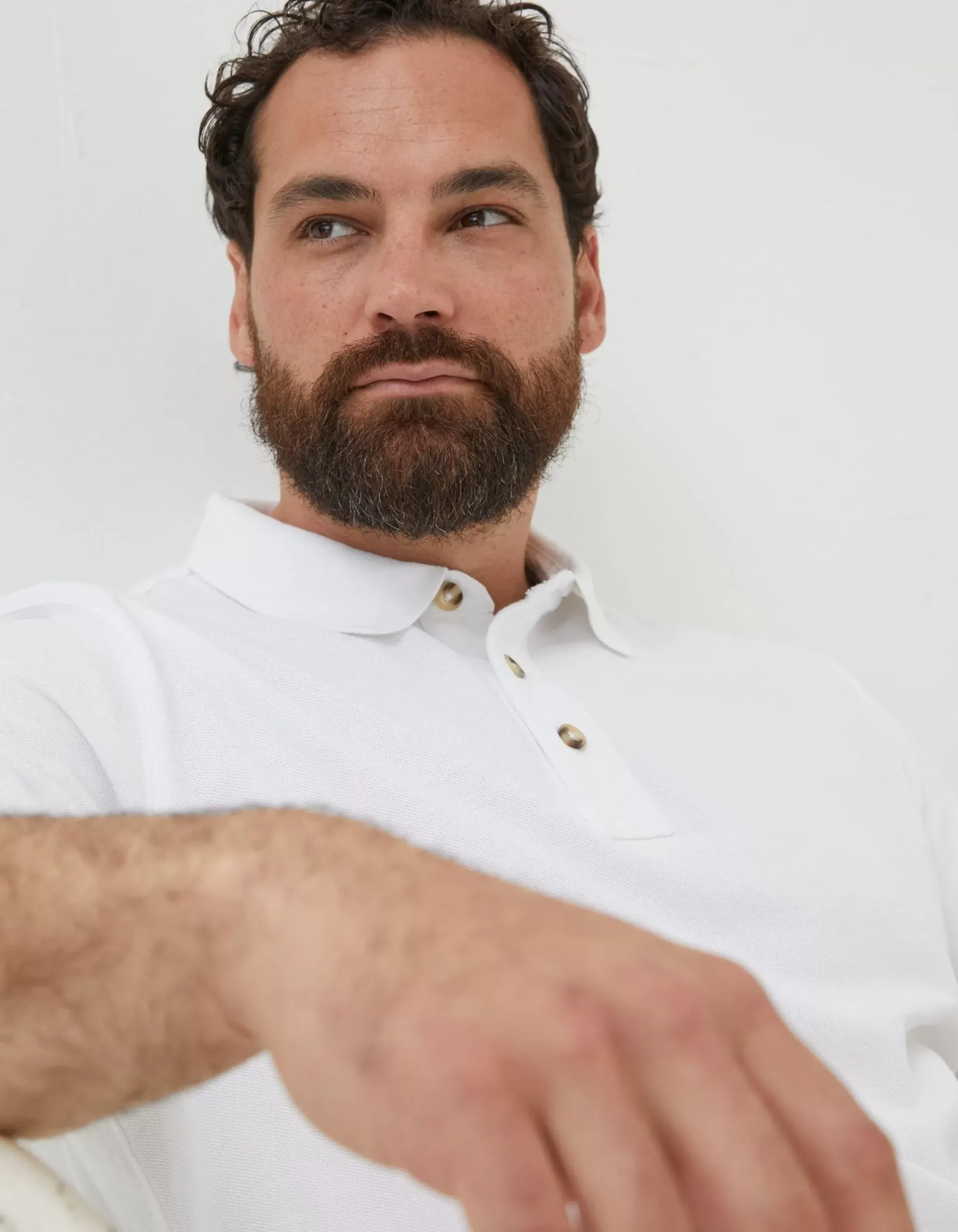Men FatFace T-Shirts|Organic Cotton Pique Polo