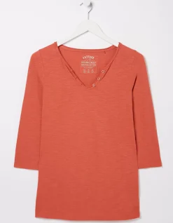 Women FatFace Tops & T-Shirts|Organic Cotton Porter T Shirt