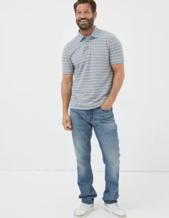 Men FatFace View All|Organic Cotton Stripe Polo