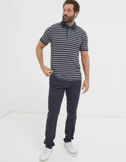 Men FatFace View All|Organic Cotton Stripe Polo