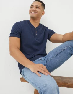 Men FatFace View All|Organic Cotton Woodside Slub Henley