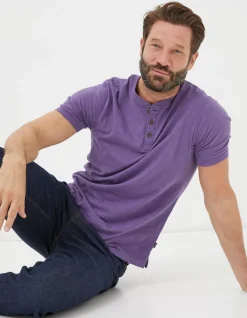 Men FatFace View All|Organic Cotton Woodside Slub Henley