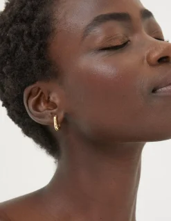 Women FatFace View All|Oval Huggy Hoop Earrings