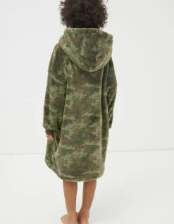 Boys FatFace View All|Oversized Camo Hoodie