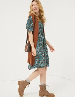 Women FatFace Dresses|Pacey Mirrored Floral Dress