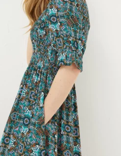 Women FatFace Dresses|Pacey Mirrored Floral Dress