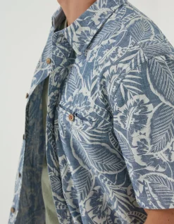 Men FatFace Shirts|Paddon Palm Print Shirt