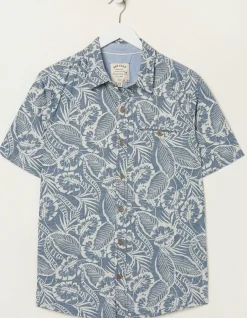 Men FatFace Shirts|Paddon Palm Print Shirt