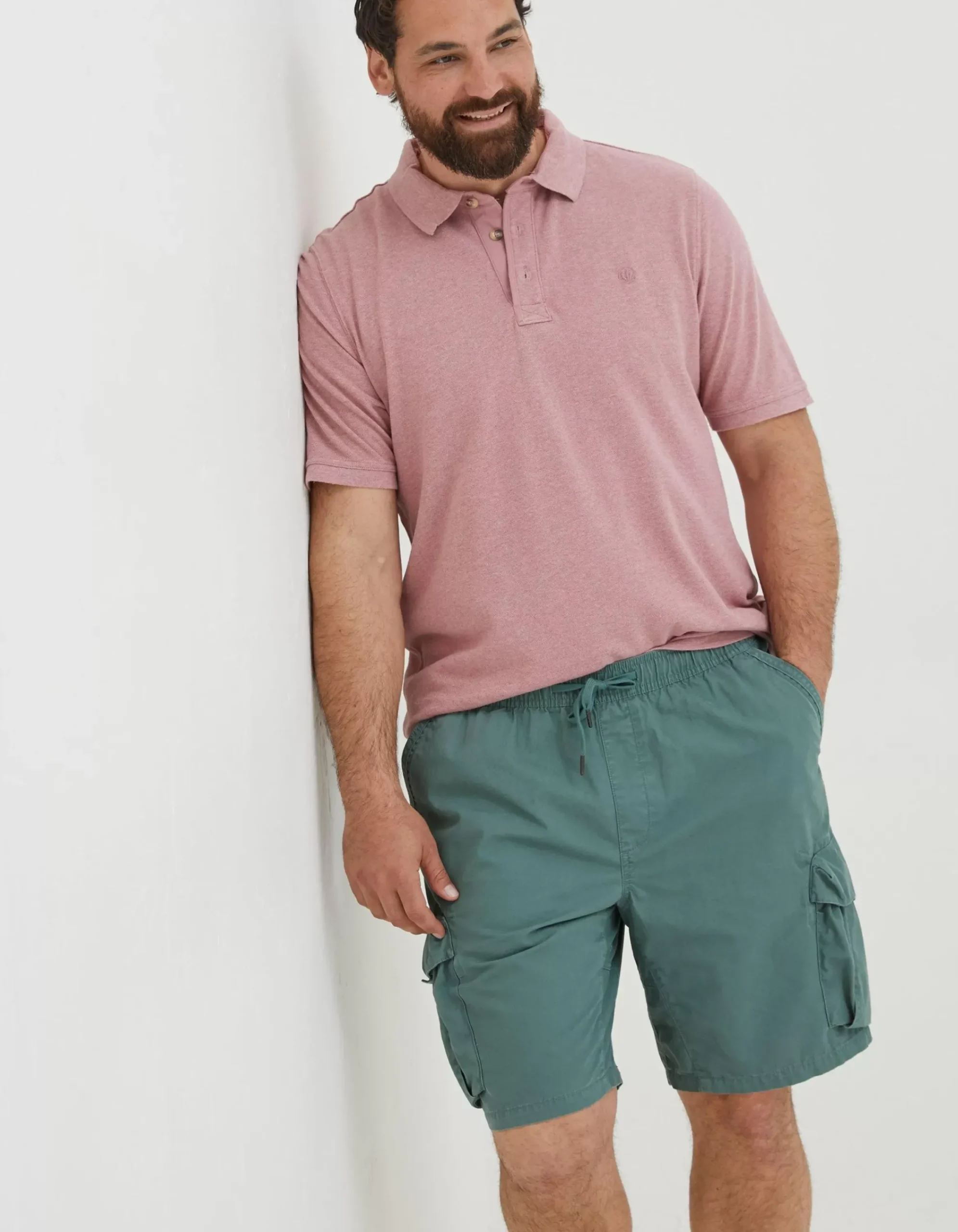 Men FatFace Shorts|Padstow Pull On Cargo Shorts