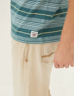 Men FatFace T-Shirts|Padstow Stripe T-Shirt