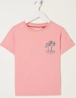 Girls FatFace Tops & T-Shirts|Palm Tree Mini Me T-Shirt