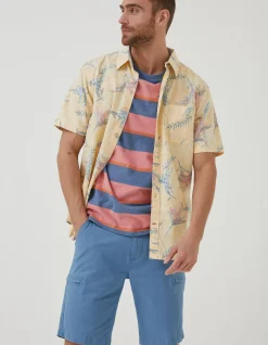 Men FatFace Shirts|Paradise Print Shirt