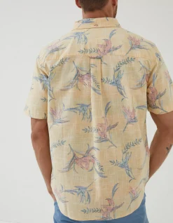 Men FatFace Shirts|Paradise Print Shirt