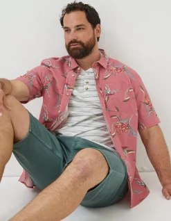 Men FatFace Shirts|Paradise Print Shirt
