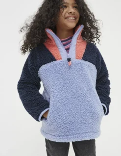 Girls FatFace View All|Parker Fleece Half Neck Sweatshirt