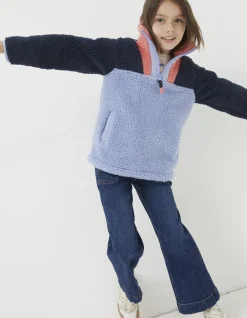 Girls FatFace View All|Parker Fleece Half Neck Sweatshirt