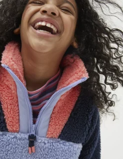 Girls FatFace View All|Parker Fleece Half Neck Sweatshirt
