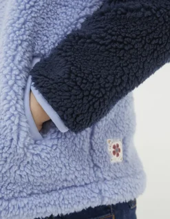 Girls FatFace View All|Parker Fleece Half Neck Sweatshirt