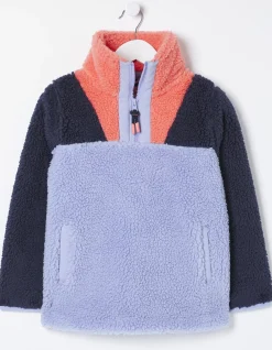 Girls FatFace View All|Parker Fleece Half Neck Sweatshirt