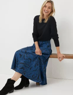 Women FatFace Skirts|Pat Marble Midi Skirt