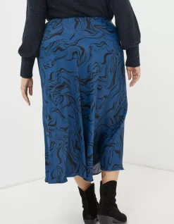 Women FatFace Skirts|Pat Marble Midi Skirt