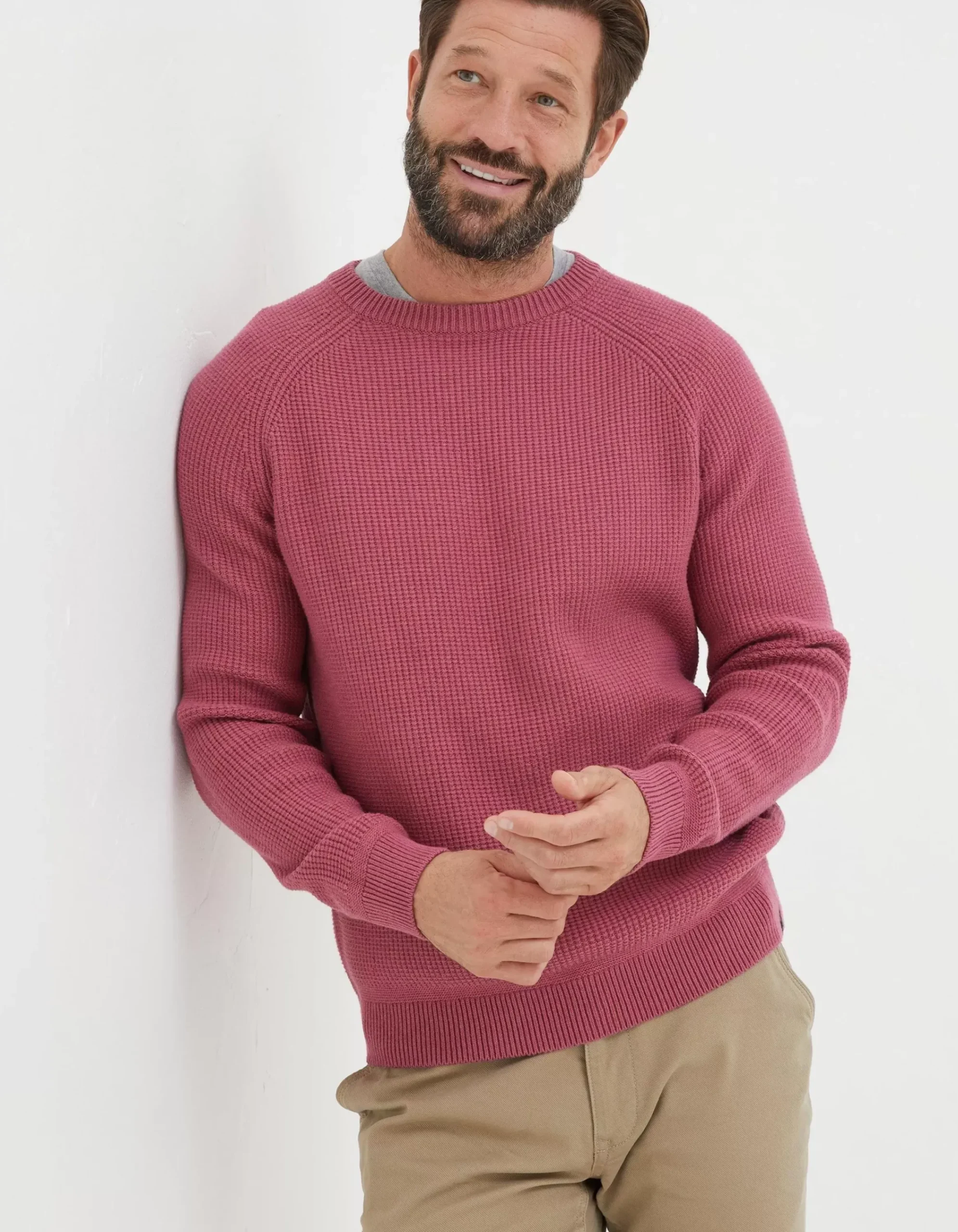 Men FatFace Knitwear|Pembrey Crew Jumper