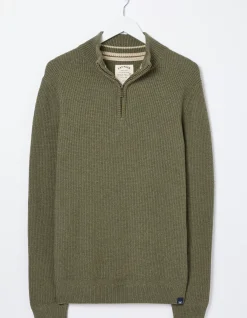 Men FatFace Knitwear|Pembrey Half Neck Jumper