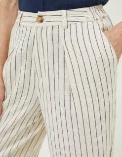 Women FatFace Trousers & Leggings|Pendeen Linen Blend Wide Leg Trousers