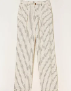 Women FatFace Trousers & Leggings|Pendeen Linen Blend Wide Leg Trousers