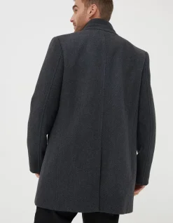 Men FatFace View All|Pendeen Wool Blend Overcoat