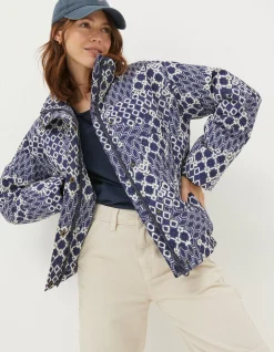 Women FatFace Coats & Jackets|Peri Patchwork Puffer Jacket