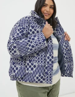Women FatFace Coats & Jackets|Peri Patchwork Puffer Jacket