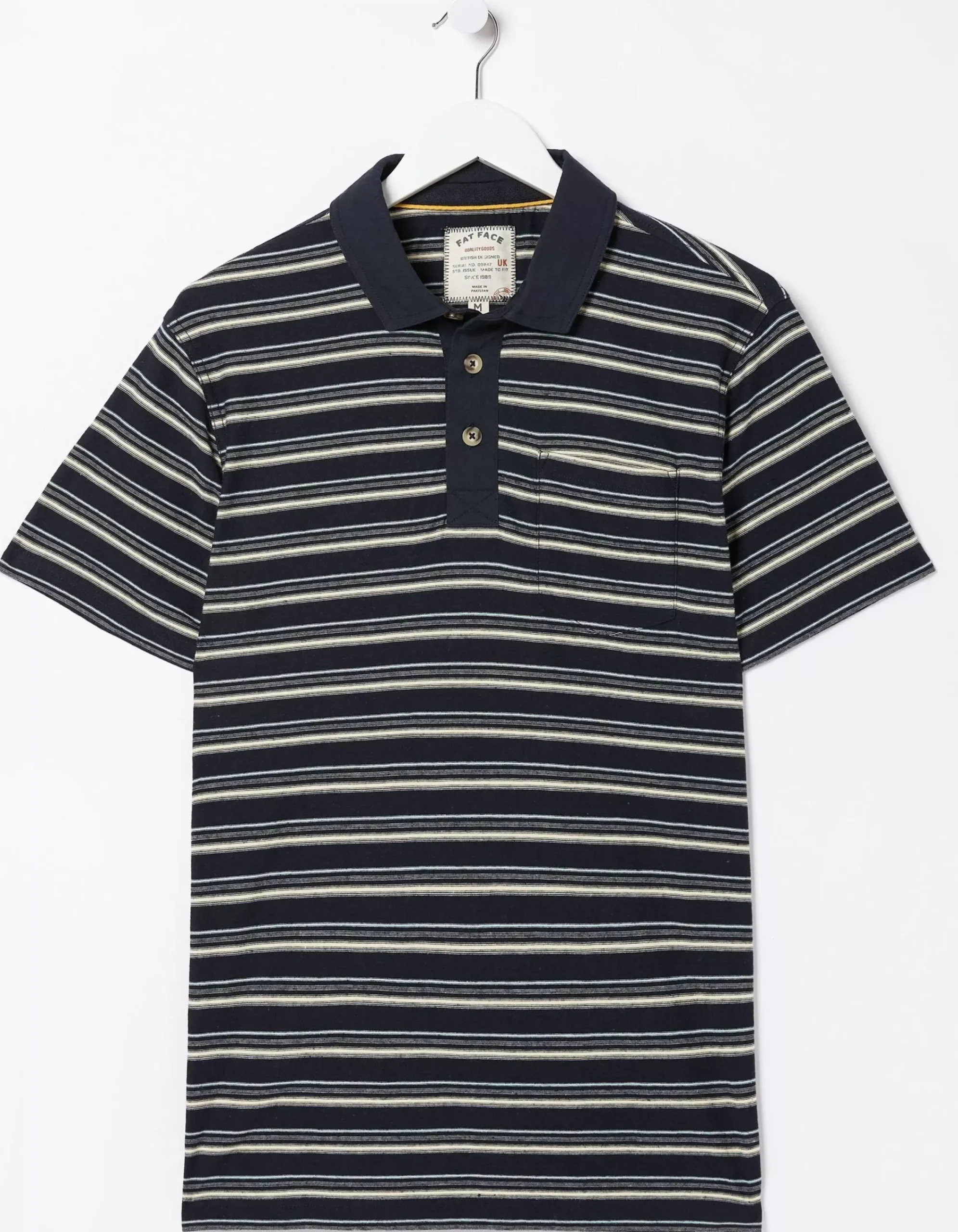 Men FatFace T-Shirts|Perranporth Stripe Polo T-Shirt