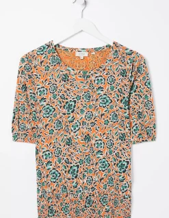 Women FatFace Tops & T-Shirts|Perrie Sketch Floral Top