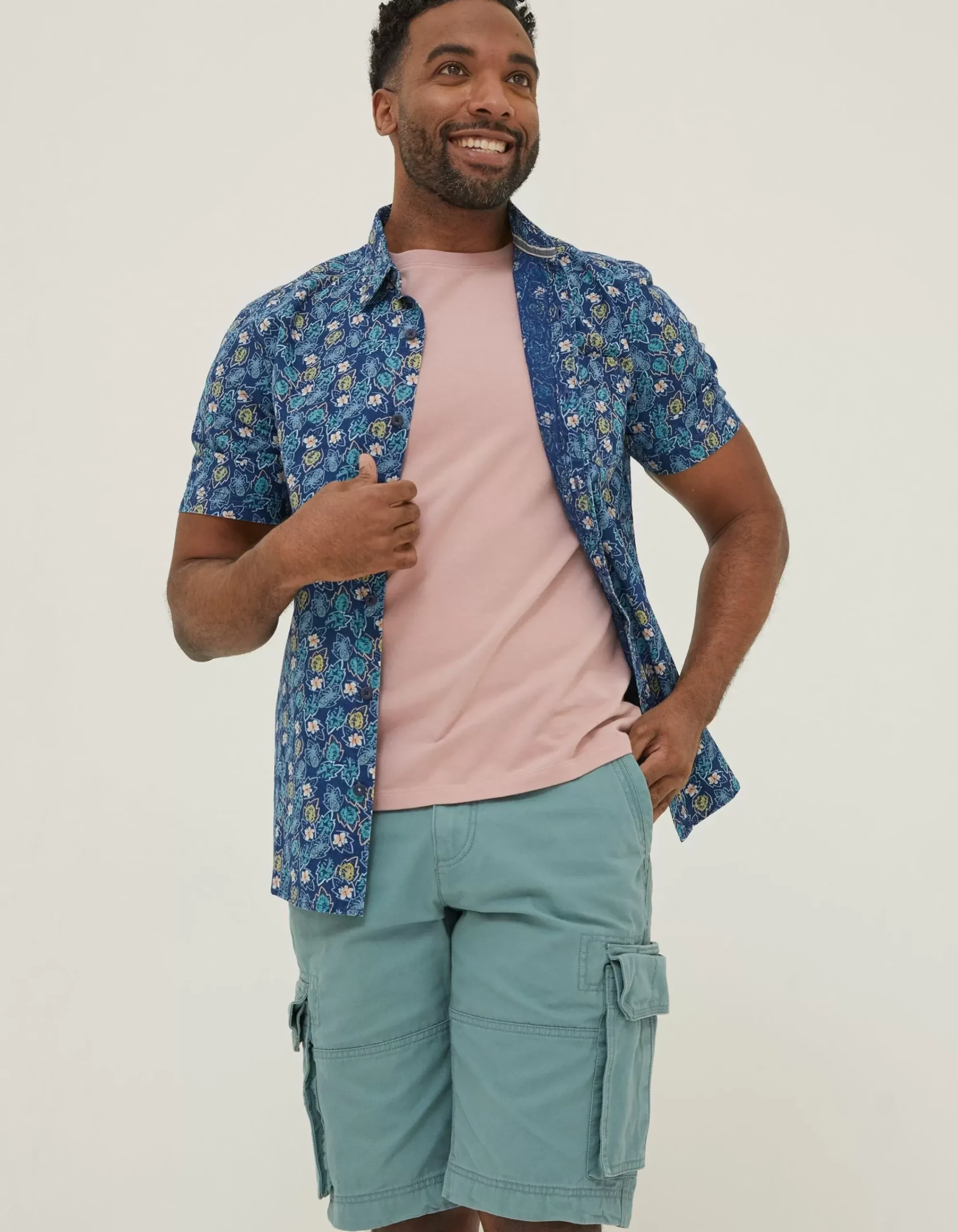 Men FatFace Shirts|Pineham Print Shirt