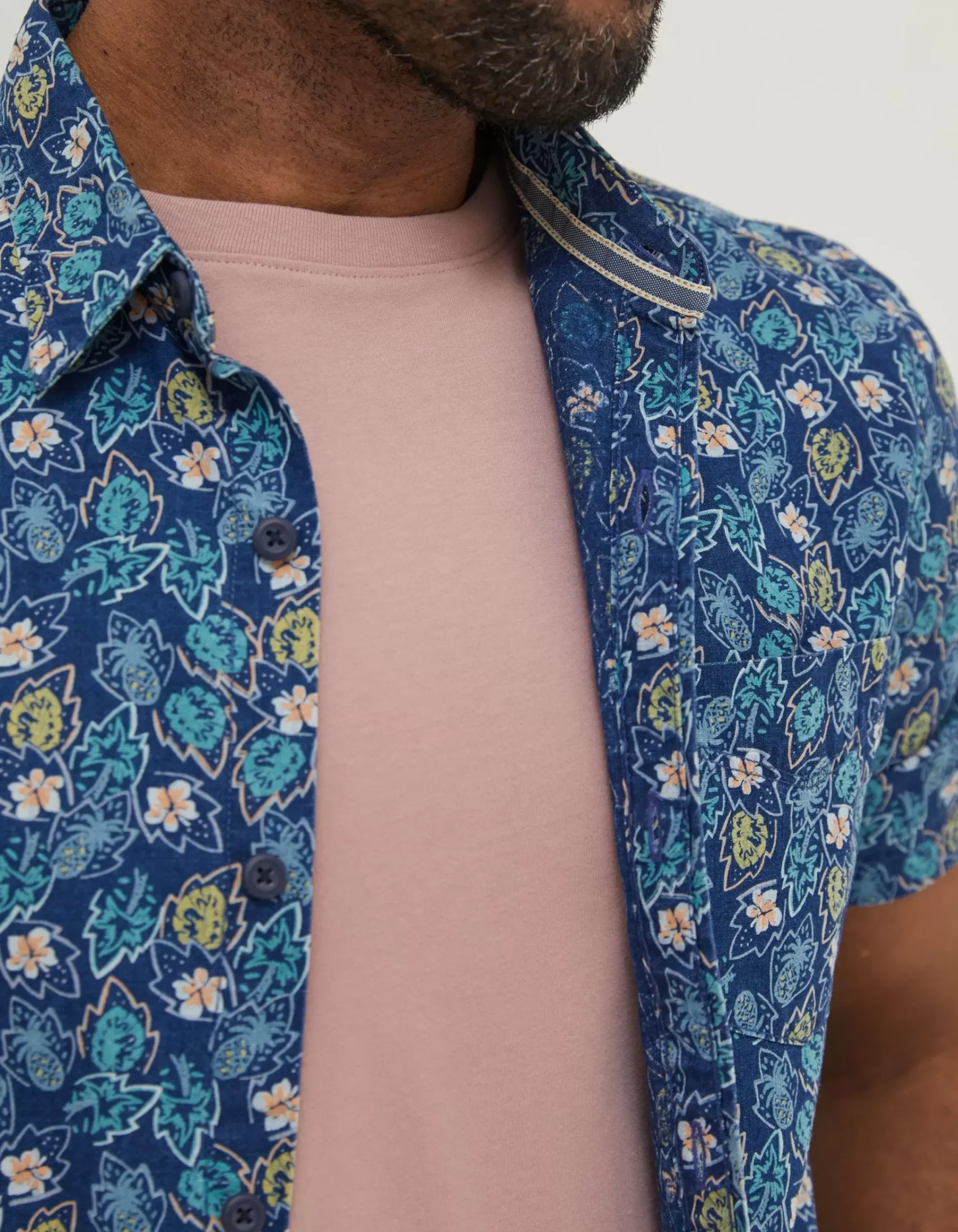 Men FatFace Shirts|Pineham Print Shirt