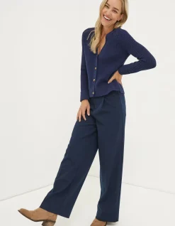 Women FatFace Trousers & Leggings|Piper Herringbone Trouser