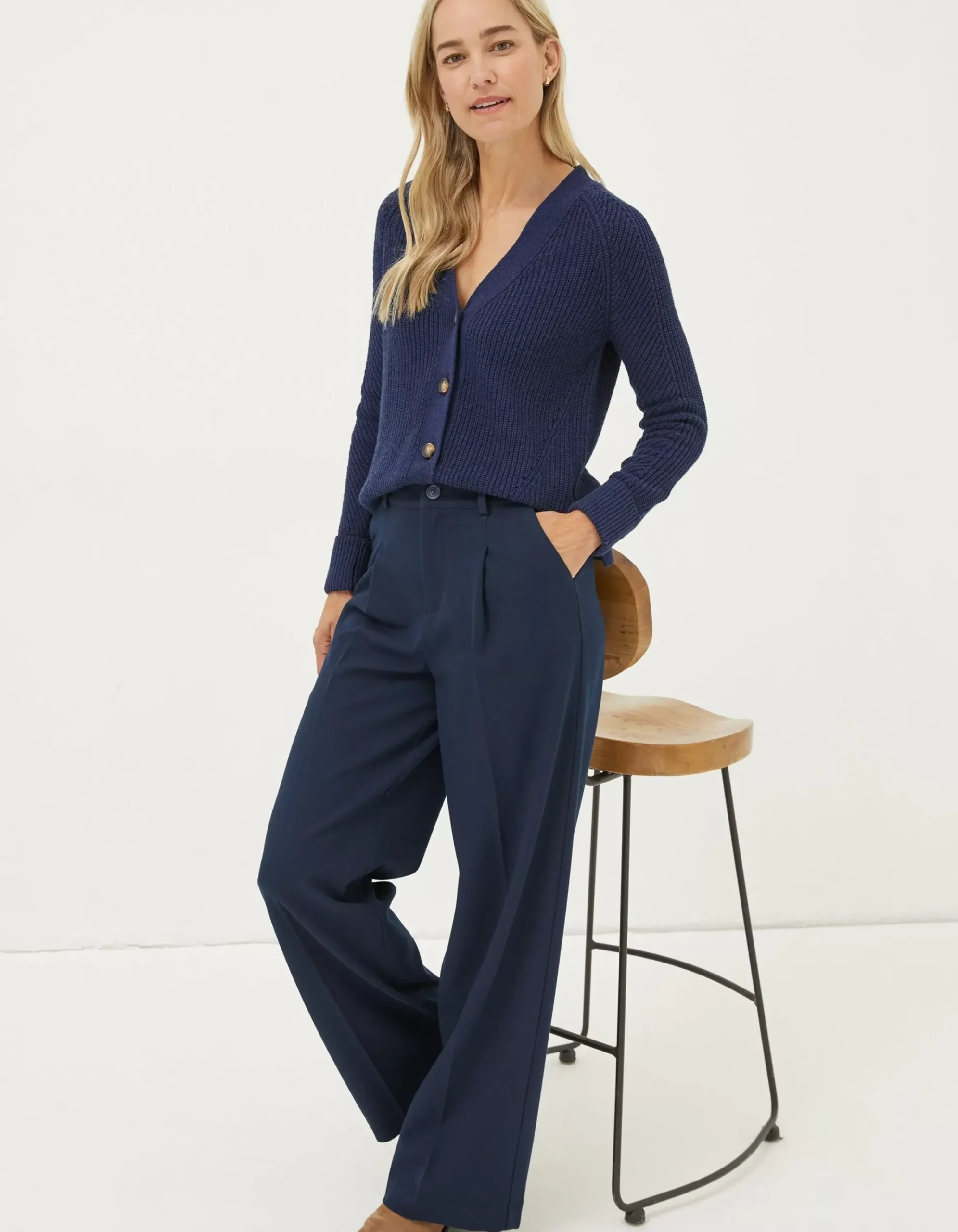 Women FatFace Trousers & Leggings|Piper Herringbone Trouser