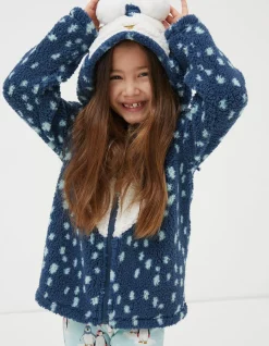 Girls FatFace View All|Pippa Penguin Zip-Up Sweatshirt