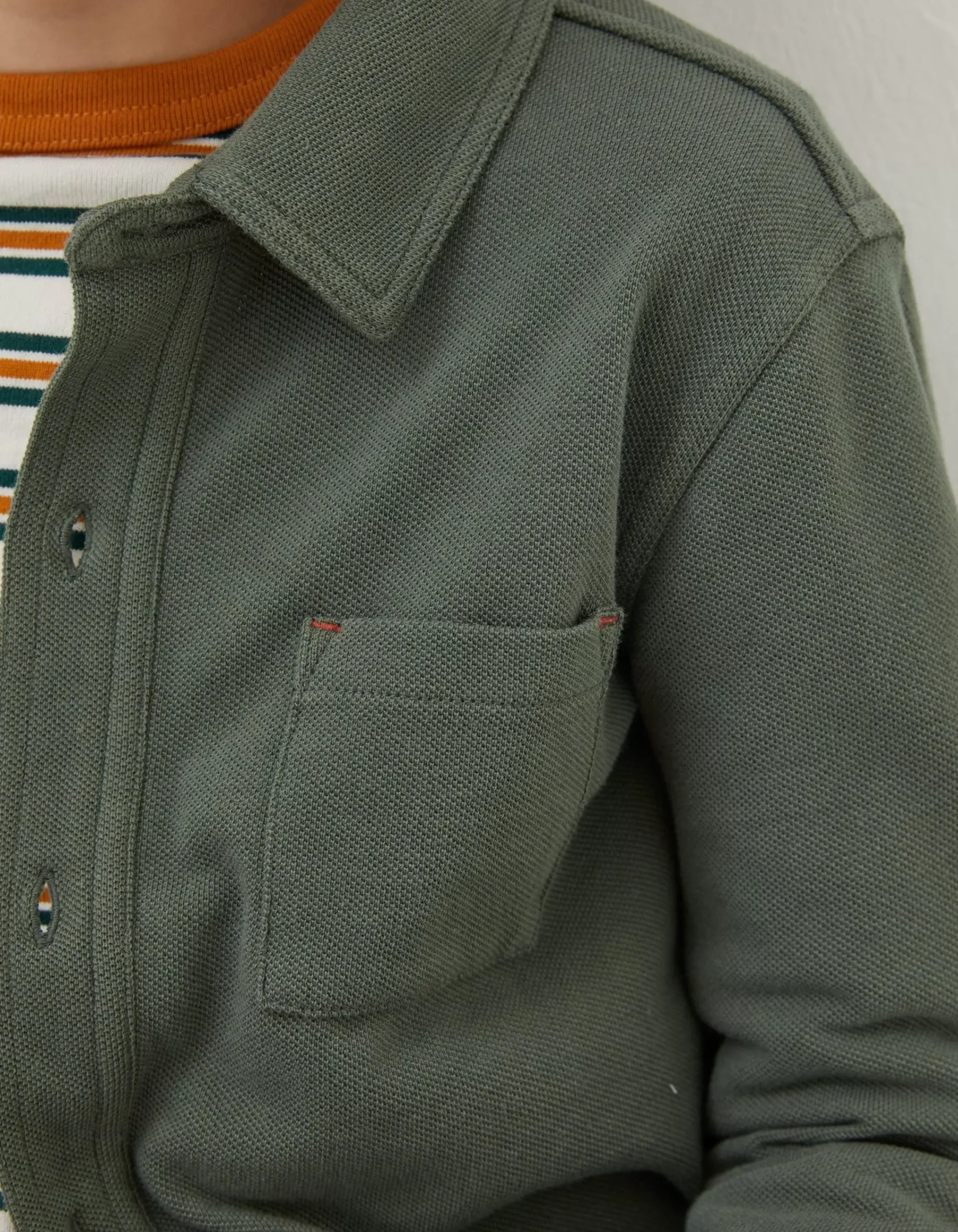 Boys FatFace View All|Pique Long Sleeve Shirt