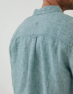 Men FatFace Shirts|Plain Linen Shirt