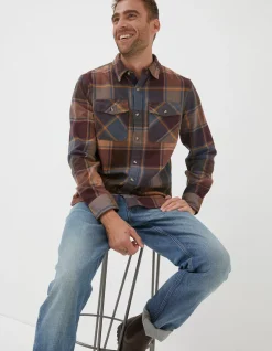 Men FatFace View All|Poole Check Shirt