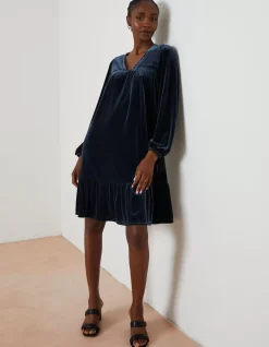 Women FatFace View All|Poplar Velvet Swing Dress