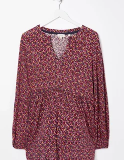 Women FatFace Tops & T-Shirts|Poppy Retro Ditsy Longline