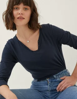 Women FatFace Tops & T-Shirts|Porter Organic Cotton T Shirt