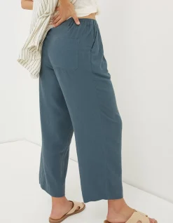 Women FatFace Trousers & Leggings|Portloe Linen Blend Trousers