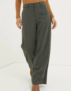 Women FatFace Trousers & Leggings|Presley Mini Check Trouser