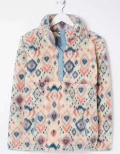 Women FatFace View All|Printed Half Neck Fleece