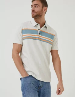 Men FatFace T-Shirts|Purbeck Chest Stripe Polo
